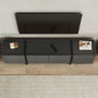 Nordure Soporte para TV Antracita y Negro